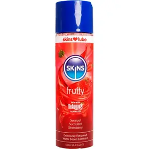 Ūdens bāzes lubrikants SKINS FRUITY Zemenes 130 ml