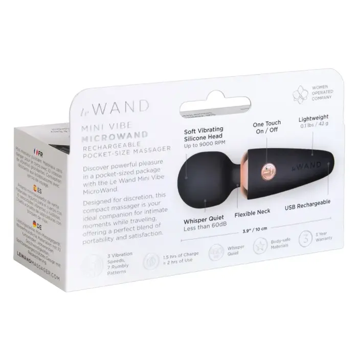 le wand Mini Microwand Black — компактный массажер-«веник» Photo 7