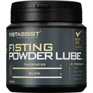 Kūdras lubrikants COBECO - FIST ASSIST 135 g — pulverveida lubrikants fistingam un lielām virsmām