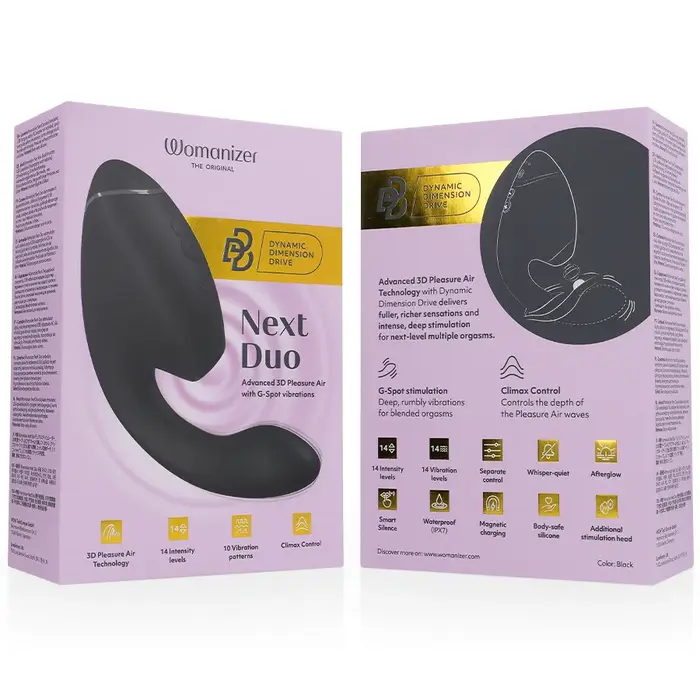 WOMANIZER DUO NEXT — divkāršs klitora un G-punkta stimulators Photo 7