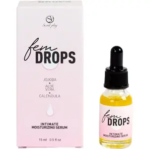 Intīmās mitrinošās serums SECRETPLAY Fem Drops 15 ml — intīmās kopšanas līdzeklis