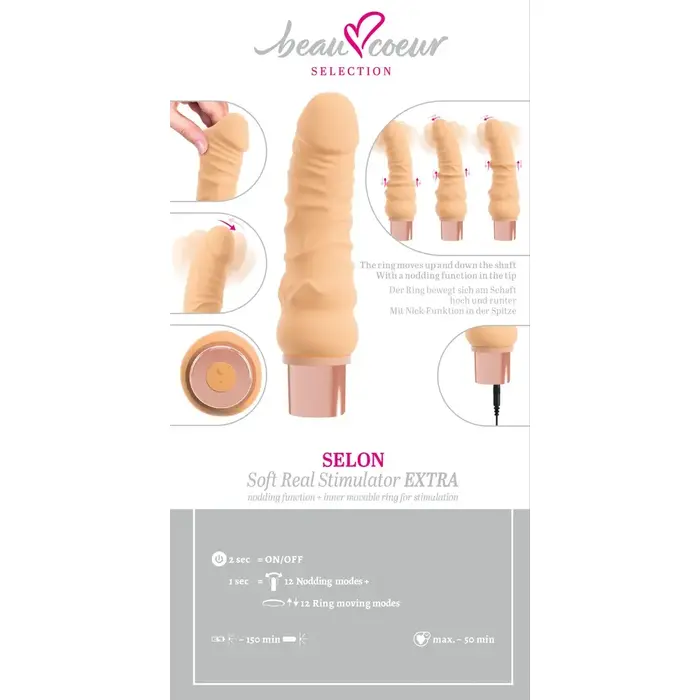 Vibrators beau coeur SELON Soft Real Stimulator EXT Photo 11