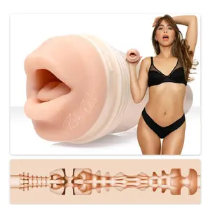 Masturbator Fleshlight Riley Reid — Mouth opening, Natural/White, 1 piece