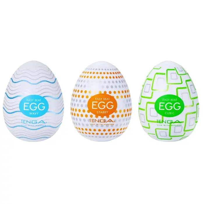 Tenga Egg Standard Set 1 — одноразовые мастурбаторы, 3 шт. Photo 2