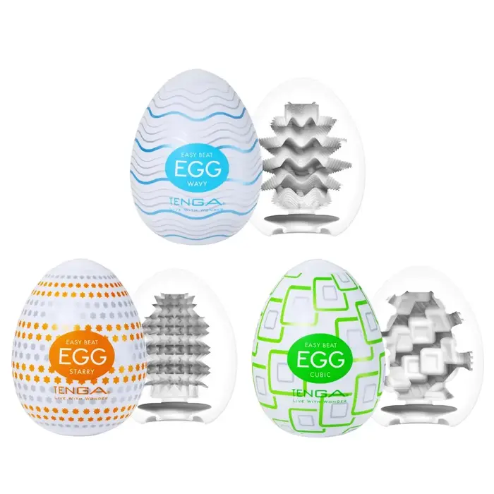 Tenga Egg Standard Set 1 — одноразовые мастурбаторы, 3 шт. Photo 3
