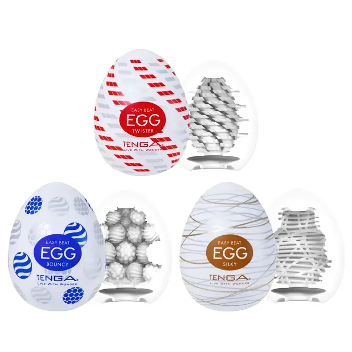 Tenga Egg Standard x3 — disposable masturbator eggs Photo 3