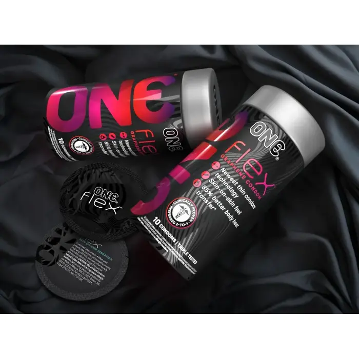Condoms ONE Flex x 10 — 180 mm, 54 mm Photo 2