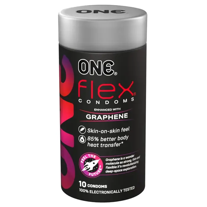 Condoms ONE Flex x 10 — 180 mm, 54 mm Photo 6