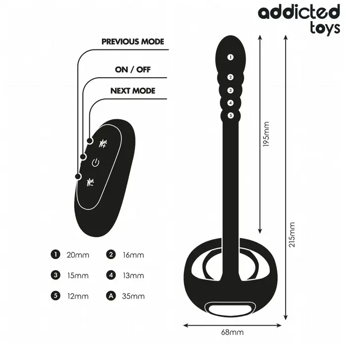 Vibrating Cock Ring Remote Control — addicted toys P-Spot Photo 7