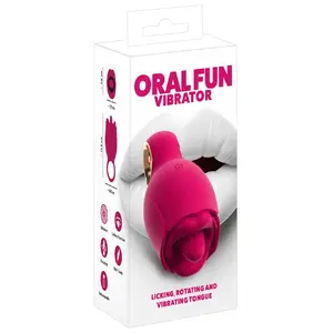 Mēles vibrators You2Toys Oral Fun — uzlādējams silikona, garums 11,3 cm, platums 5,6 cm