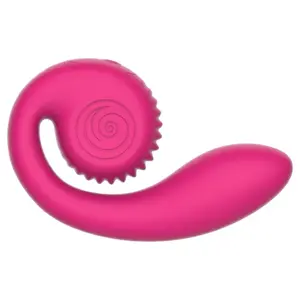 Vibrators Snail Vibe Gizi Lite — dubultais G‑punkta un klitorālais, rozā