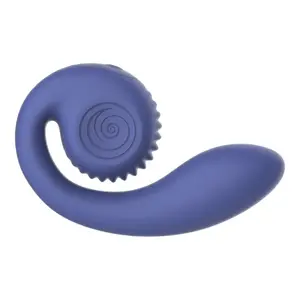Vibrators Snail Vibe Gizi Lite — dubultais G‑punkta un klitorālais, violets