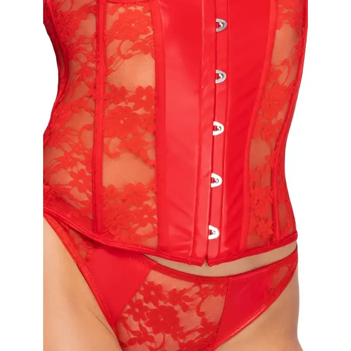 Open cup corset Cottelli Collection Open Cup Corset XL Photo 4