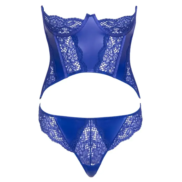 Corset Cottelli Collection Corset blue M Photo 6
