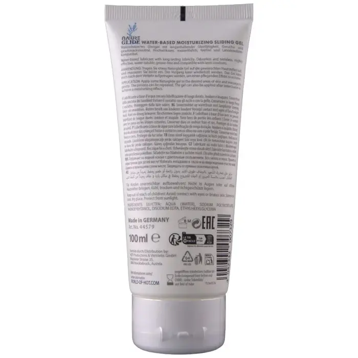 Ūdens bāzes lubrikants HOT Nature Glide 100 ml Photo 2