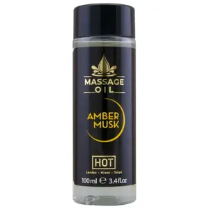 Массажное масло hot Amber & Musk 100 мл — масло для массажа и ухода за телом