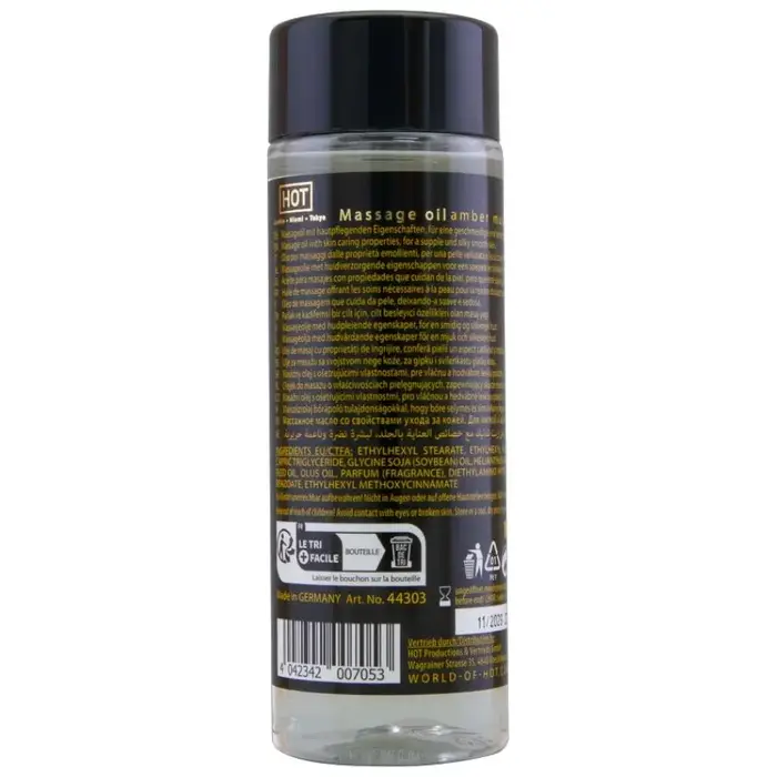 Массажное масло hot Amber & Musk 100 мл Photo 2