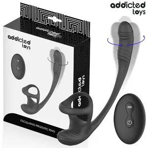 Anal plug with vibration and 360° waving, testicle stimulator — addicted toys D-245122