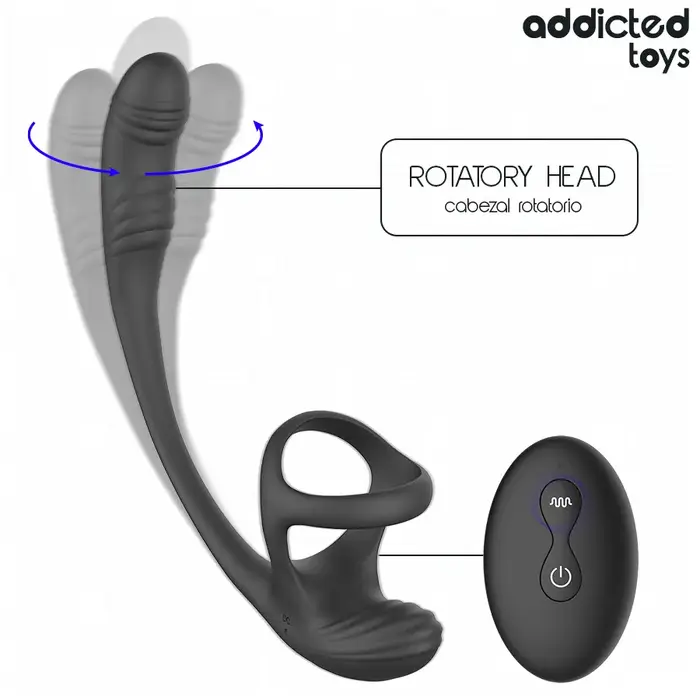 Anal plug with vibration and 360° waving — addicted toys D-245122 Photo 2