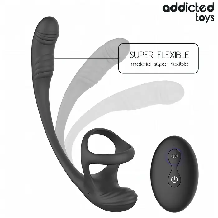 Anal plug with vibration and 360° waving — addicted toys D-245122 Photo 6