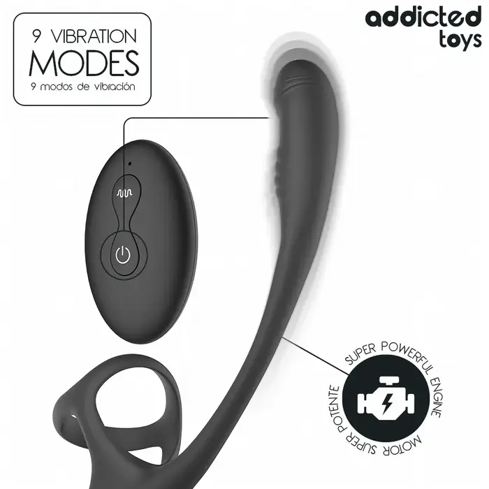 Anal plug with vibration and 360° waving — addicted toys D-245122 Photo 8