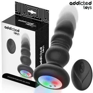 Anal plug rotating vibrating with LED light and remote control — addicted toys D-245120