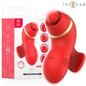 Stimulator INTENSE HIGH TECH Patty with 4 heads — suction, tapping, tickling, licking functions