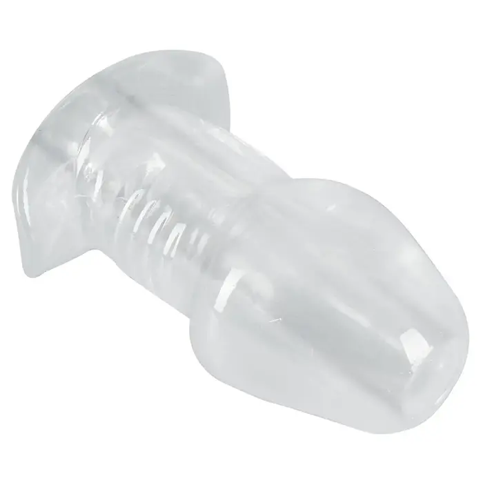 ANOS Butt Plug with Tunnel Transp — 10.2 cm Photo 4