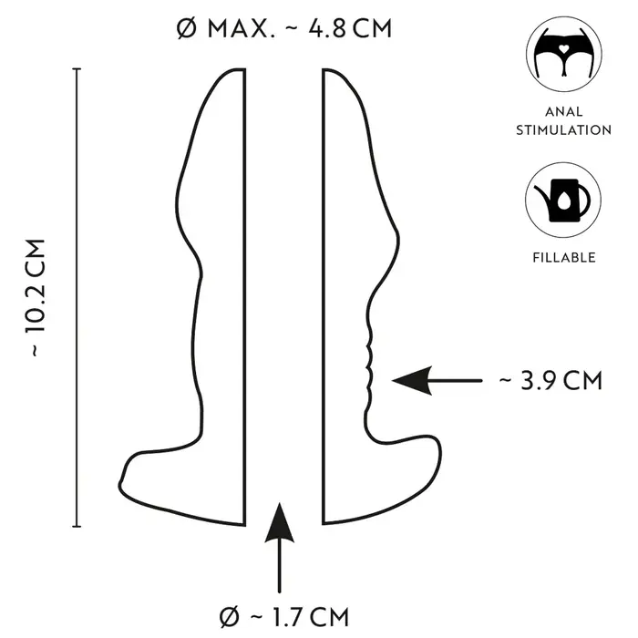 ANOS Butt Plug with Tunnel Transp — 10.2 cm Photo 10