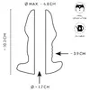 ANOS Butt Plug with Tunnel Transp — 10.2 cm Photo 10