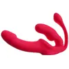 Strapless Strap-On Triple RC silicone vibrator trio Photo 4