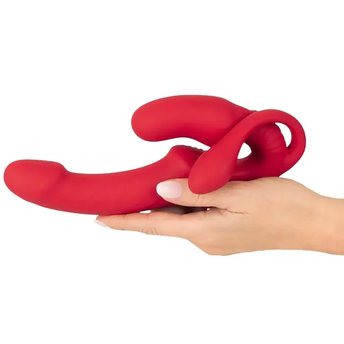 Strapless Strap-On Triple RC silicone vibrator trio Photo 8