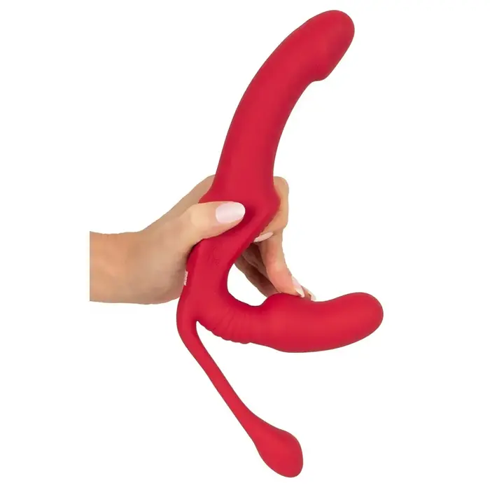 Strapless Strap-On Triple RC silicone vibrator trio Photo 9
