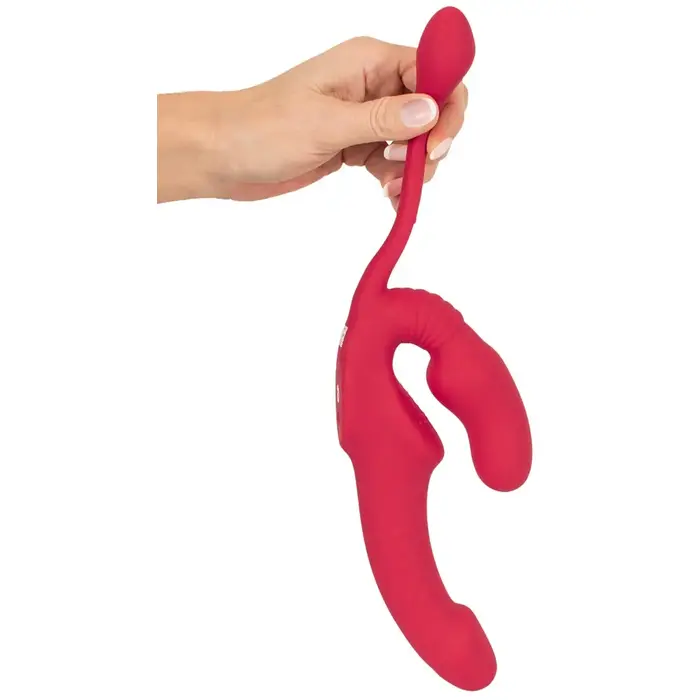 Strapless Strap-On Triple RC silicone vibrator trio Photo 10