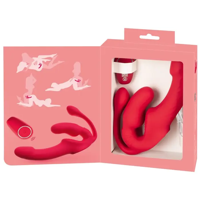 Strapless Strap-On Triple RC silicone vibrator trio Photo 16