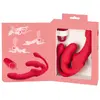Strapless Strap-On Triple RC silicone vibrator trio Photo 16