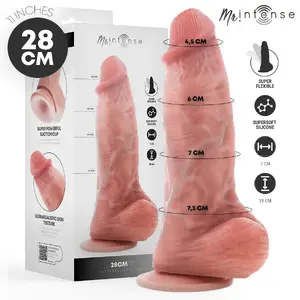 Silicone dildo MR. INTENSE DILDOS Spencer ExtraBig — length 28 cm, max Ø 7.3 cm