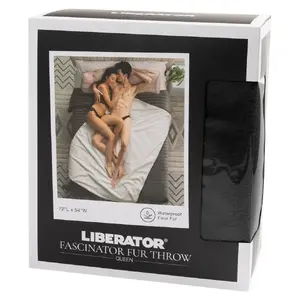 Плед Faux-Fur Fascinator от Liberator — двусторонний из искусственного меха и микрофибры, 183×137 см, влагозащитный