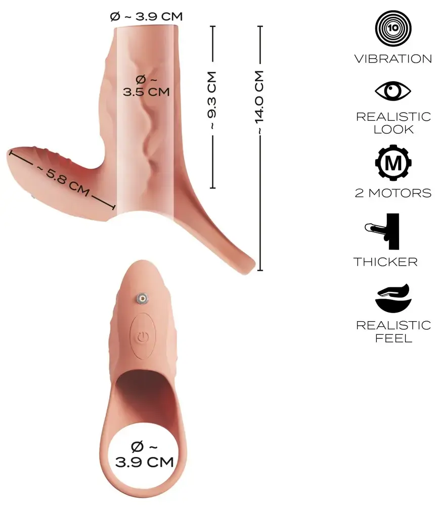 RealistixXx Real Sleeve Clit S silicone penis sleeve Photo 12