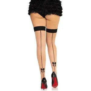 Stockings LEG AVENUE 1963 spandex backseam, black, one size