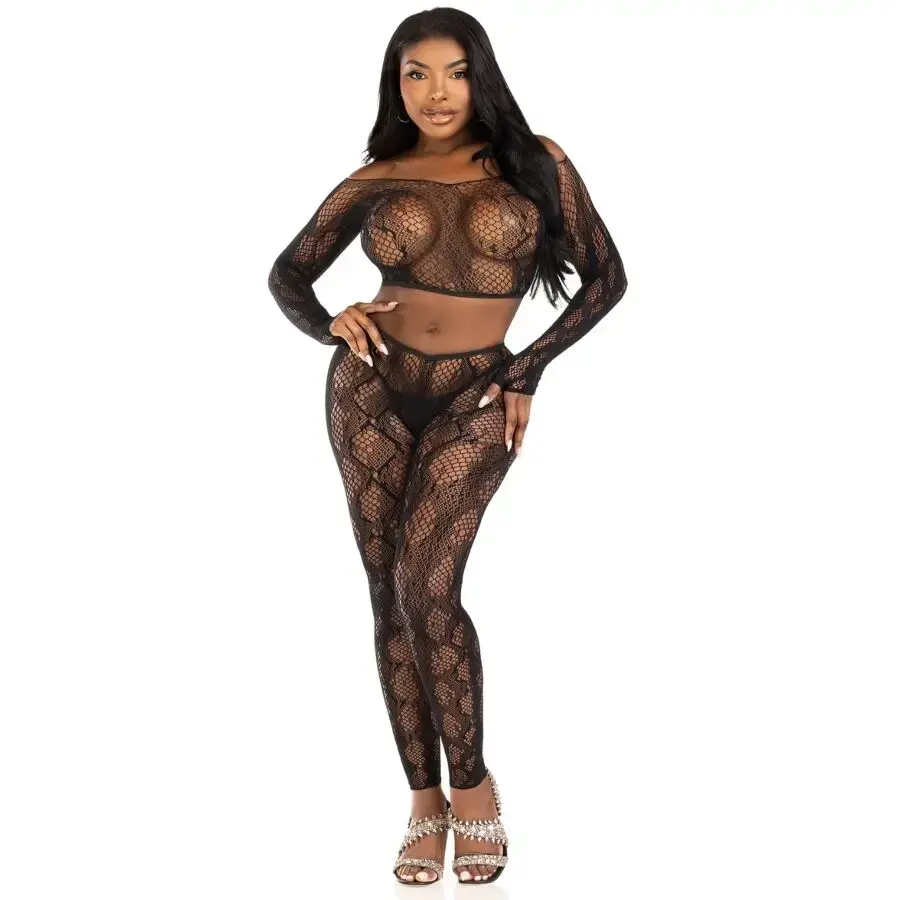LEG AVENUE 89373 crop top un bezpirkstu legingi Photo 4