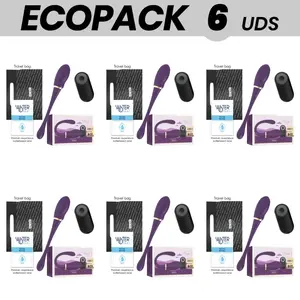 Двойной парный вибратор с пультом Treasure Merlin — ECOPACK 6 шт.