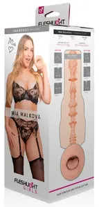 Masturbators Fleshlight Mia Malkova Headshot (mute), noņemama Superskin uzlika, 25 cm ievietošanas dziļums, ciešs iekšējais Ø