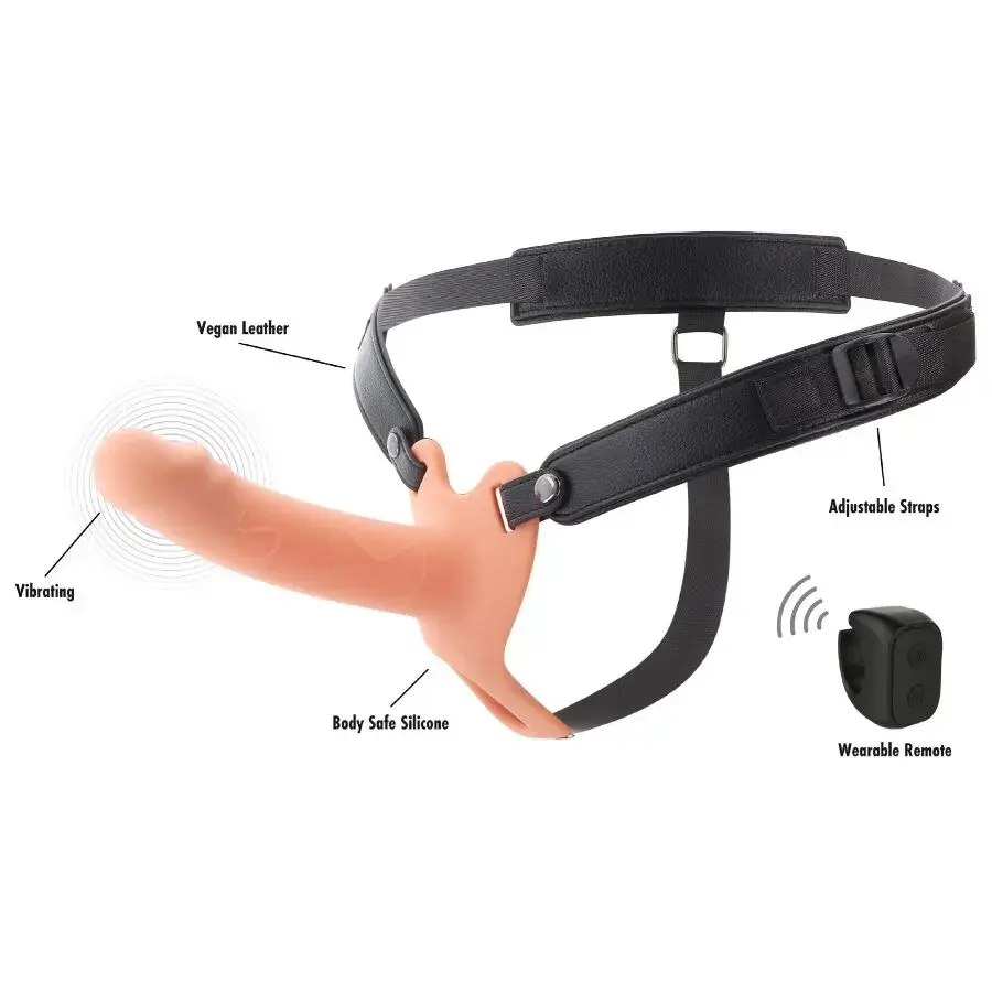 Strap-On Penis Sleeve Vibrating 16 cm — HIDDEN DESIRE INFERNO Photo 3