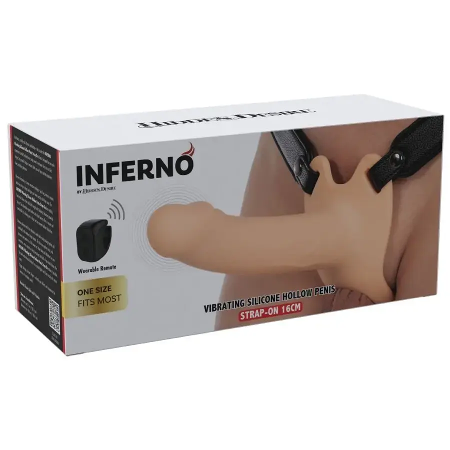 Strap-On Penis Sleeve Vibrating 16 cm — HIDDEN DESIRE INFERNO Photo 11