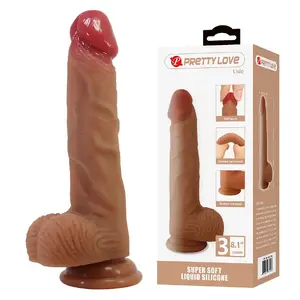 Reālistisks dildo ar piesūcekni, pretty love Lisle — garums 20,6 cm, diametrs 4,2 cm