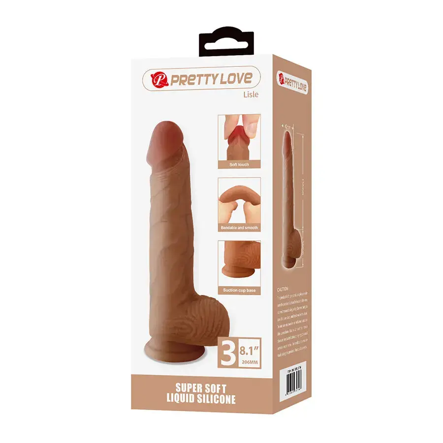 Reālistisks dildo pretty love Lisle 20,6 cm Photo 8