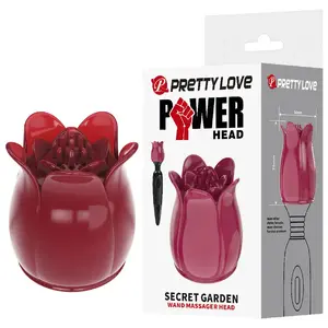 Насадка для массажа Pretty Love Secret Garden Pink — сменный аксессуар для массажёров