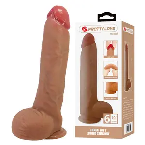 Realistiska dildo ar piesūcekni Pretty Love Mendel — garums 25,5 cm, diametrs 5,6 cm