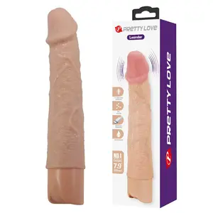 Elastīgs reālistisks vibrators PRETTY LOVE Leander — elastīgs aksis, reālistiska forma